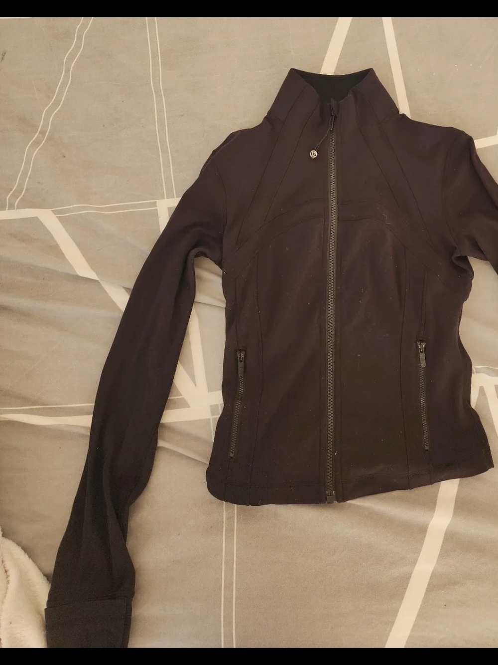 lululemon athletica Black Zip-Up Utility Jacket